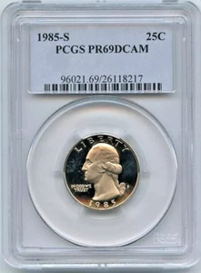 1985 S 25C PR69DCAM Washington Quarter Proof PCGS - Picture 1 of 2