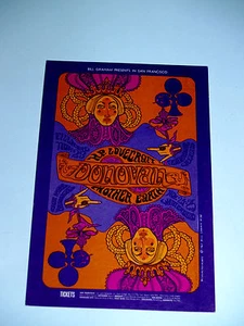 Bill Graham Nicholas Kouninos Donovan postcard FILLMORE H.P. Lovecraft RaRe - Picture 1 of 1