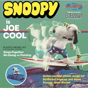 Atlantis Models Snoopy Joe Cool Surfing Moving Plastic Kit - Picture 1 of 2