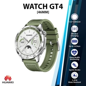 Huawei Watch GT 4 iOS Android Smartwatch (46mm, Green, Brand New, Global) - Picture 1 of 6