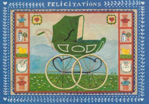 Carte Postale naissance Félicitations, vierge, édit. carte d'Art. TBE