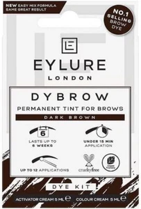 Eylure Dybrow Permanent Tint for Brows Dye Kit Dark Brown - Picture 1 of 3
