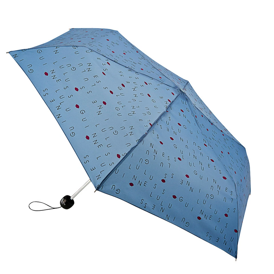 Lulu Guinness Superslim-2 Lulu Letters Mist Blue Umbrella