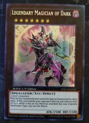 Legendary Magician of Dark WSUP-EN052 Secret Rare 1st Edition Yugioh NM - Image 1 of 2