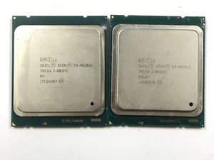 Lot of 2 - Intel Xeon E5 - 4620V2 / SR1AA 2.60GHz 20MB 8-Core CPU LGA 2011 - Picture 1 of 1