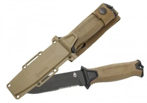 Gerber Strongarm Serrated Edge Messer Outdoor Camping Bushcraft Coyote MADE USA - Bild 1 von 7