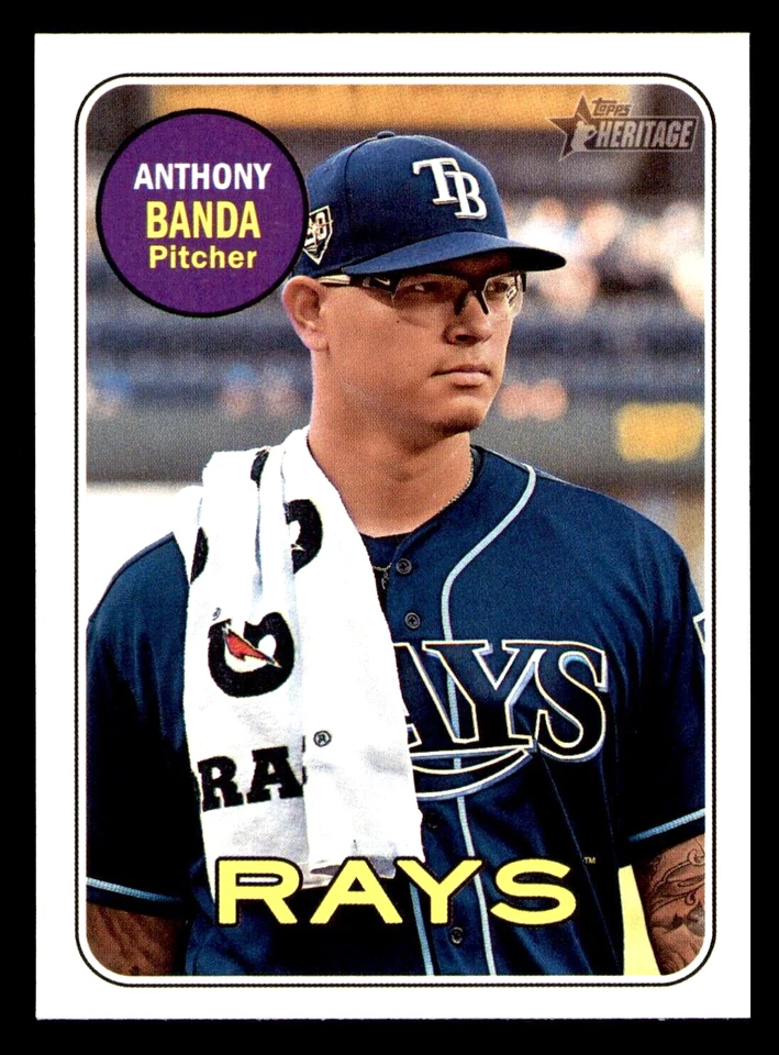 2018 Topps Heritage High Number Anthony Banda SP #714 - Tampa Bay Rays - Image 1 of 1
