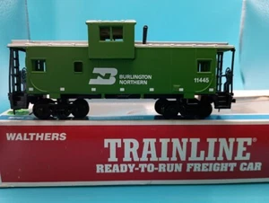 Walthers Trainline Deluxe listo para funcionar Ho colaboose Burlington Northern #11445 - Imagen 1 de 1
