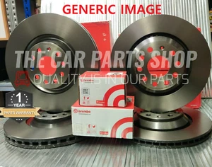 FOR VW GOLF 2.0 GTD MK7 BREMBO FRONT REAR DISCS & BRAKE PADS - Picture 1 of 1