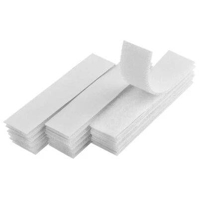 8 Set Hook & Loop Fastener Tape Adhesive Sticky Arts Crafts Hooks .75" x 3 .5" W - Image 1 of 4