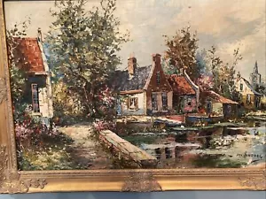 Artista olandese Arn Versteeg pezzo originale villaggio - Foto 1 di 9