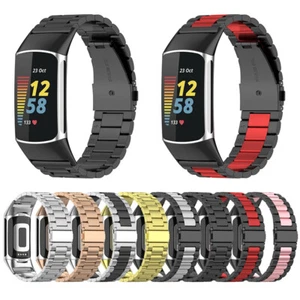 Banda de acero inoxidable de repuesto de metal para 5 correas Fitbit Charge - Imagen 1 de 13