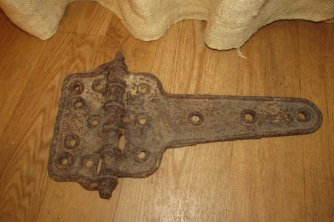Vintage Railroad Box Car Cast Iron Hinge Decorative Use Only Steampunk  #3189 Cover
