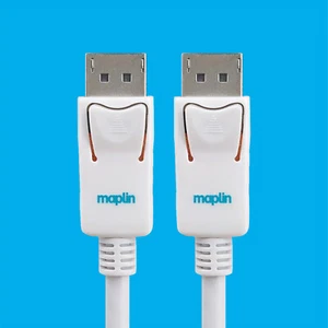 DisplayPort 3m 1080p 4K Digital Video HD for PCs, TVs and Monitors - White - Picture 1 of 2