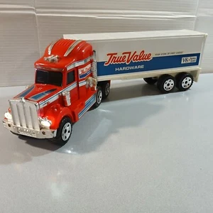 1989 BUDDY L TRUE VALUE SEMI TRUCK 21” TESTED WORKS BATTERIES NOT INCLUDED VTG - Picture 1 of 19