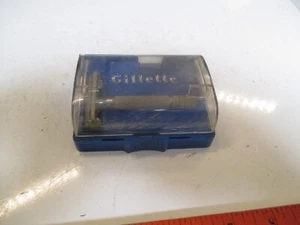 Vintage GILLETTE Safety Razor w Blue Case SCHICK - Picture 1 of 8