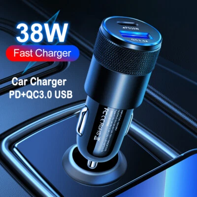 USB PD Type-C 38W Car Charger Fast Charge Adapter For Google Pixel 8 9 Pro 8a 7a - Image 1 of 4