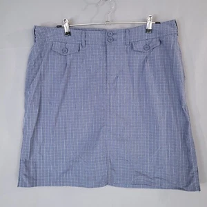 Falda corta de golf para mujer Cj Banks tenis pickleball azul marino a cuadros talla 16W - Imagen 1 de 12