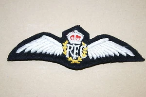 SUPERB COPY FINE BRITISH RFC ROYAL FLYING CORPS PILOT'S WING IN SILK COTTON #3 - Picture 1 of 1