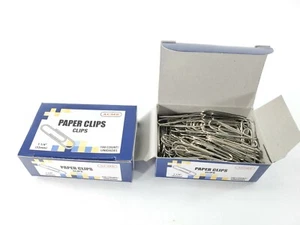 2 Pack x 1 1/4" Paper Clips - 32 mm Acme 100 Count Per Box 200 Total . - Picture 1 of 7