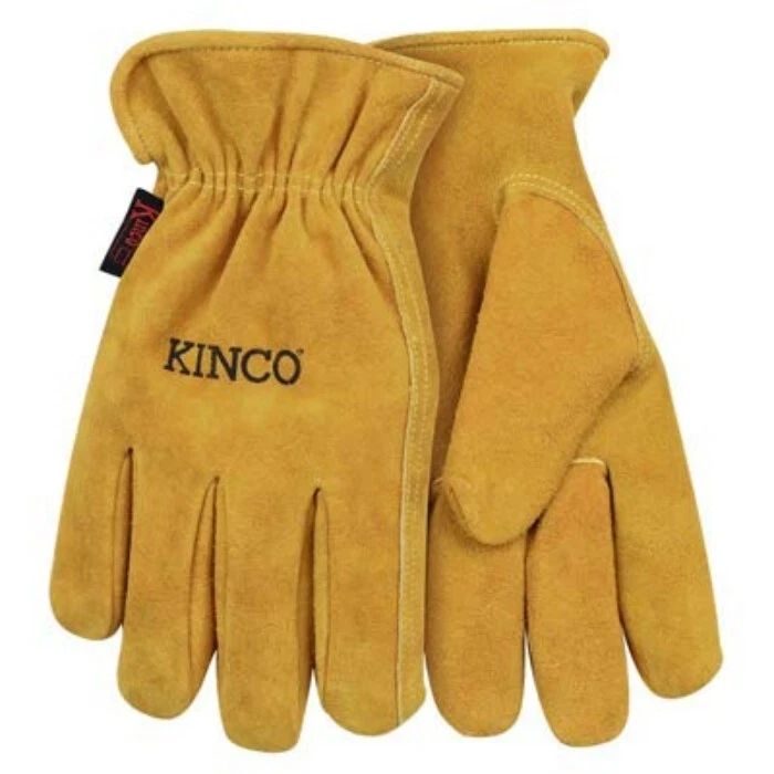 Luvas de punho Kinco 50-KM infantil camurça dourada completa couro bovino, fácil de usar, médias - Imagem 1 de 1