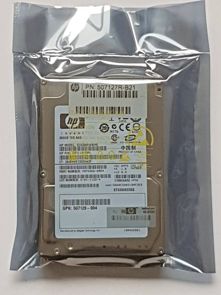 300 SAS HP EG0300FAWHV/ST9300603SS 10000RPM HDD 2.5 " Interno Disco Rigido Nuova - Immagine 1 di 1