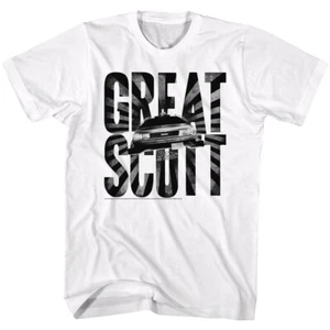 Back To The Future Movie GREAT SCOTT Michael J Fox Men's T Shirt   - Picture 1 of 3