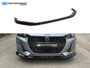 FRONT SPLITTER FOR PEUGEOT 208 MK2 FACELIFT (2023-) ABS GLOSS BLACK - Picture 1 of 4