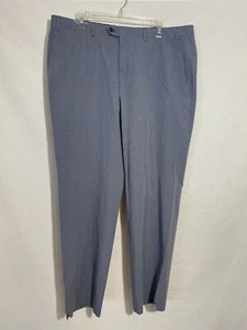 Hiltl Herren Hose Blau Micro Gestreift Baumwolle Flatfront 38x30 - Bild 1 von 5