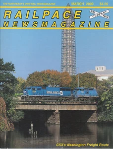RAILPACE 3/2000 CSX WASHINGTON FREIGHT ROUTE, PCC CARS, STEAM DIESEL LOCOMOTIVES - Imagen 1 de 3