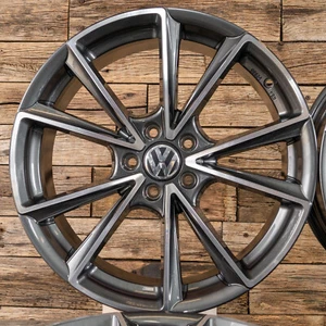 18 Zoll Felgen A5 für VW Passat B8 B7 B6 3C 3G Touran 1T ET45 5x112 Grau Poliert - Bild 1 von 8
