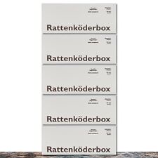 5 X Rattenköderboxen En Carton Boîte Raticide Boîte Pliable Boîte à Appâts