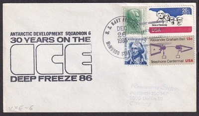 ESCUADRÓN DE DESARROLLO ANTÁRTICO 6 cubierta canc. ESTACIÓN MCMURDO NAVY EE. UU. Foto 1 de 2