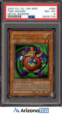 Yu-Gi-Oh! 2002 Time Wizard MRD-065 Metal Raiders PSA 8 - Image 1 of 3