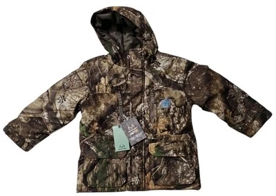 Realtree Youth Waterproof APX Camo Insulated Hunting Parka Coat Youth XS NWT - Image 1 of 4