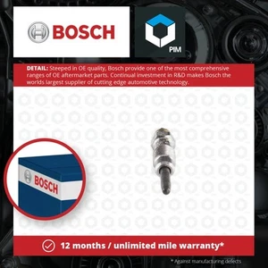 Glow Plugs Set 4x fits VAUXHALL Bosch 09111145 4403145 9111145 Quality New - Picture 1 of 5