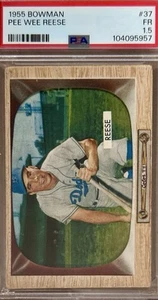 1955 Pee Wee Reese Bowman Card - Brooklyn Dodgers- PSA 1.5 - HOF - New! - Picture 1 of 2