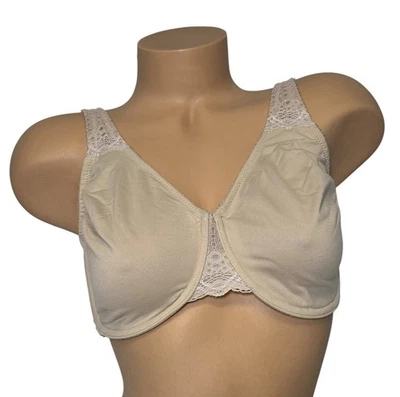 Sutiã Wacoal Feminino Tamanho 36DDD Abraço Macio Renda Sem Costura 851211 Areia Underwire - Imagem 1 de 4