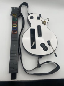 Guitarra Inalámbrica Wii Guitar Hero Gibson Les Paul Blanca PROBADA Y Confirmada Funcionando - Imagen 1 de 22