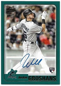 2023 Topps Archives Jordan Groshans Fan Favorite Rookie Auto RC Marlins - Bild 1 von 2