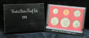 1981-S Proof Set * 6 Coins * Proof * Susan B. Anthony Dollar * Great Gift Idea - Picture 1 of 2