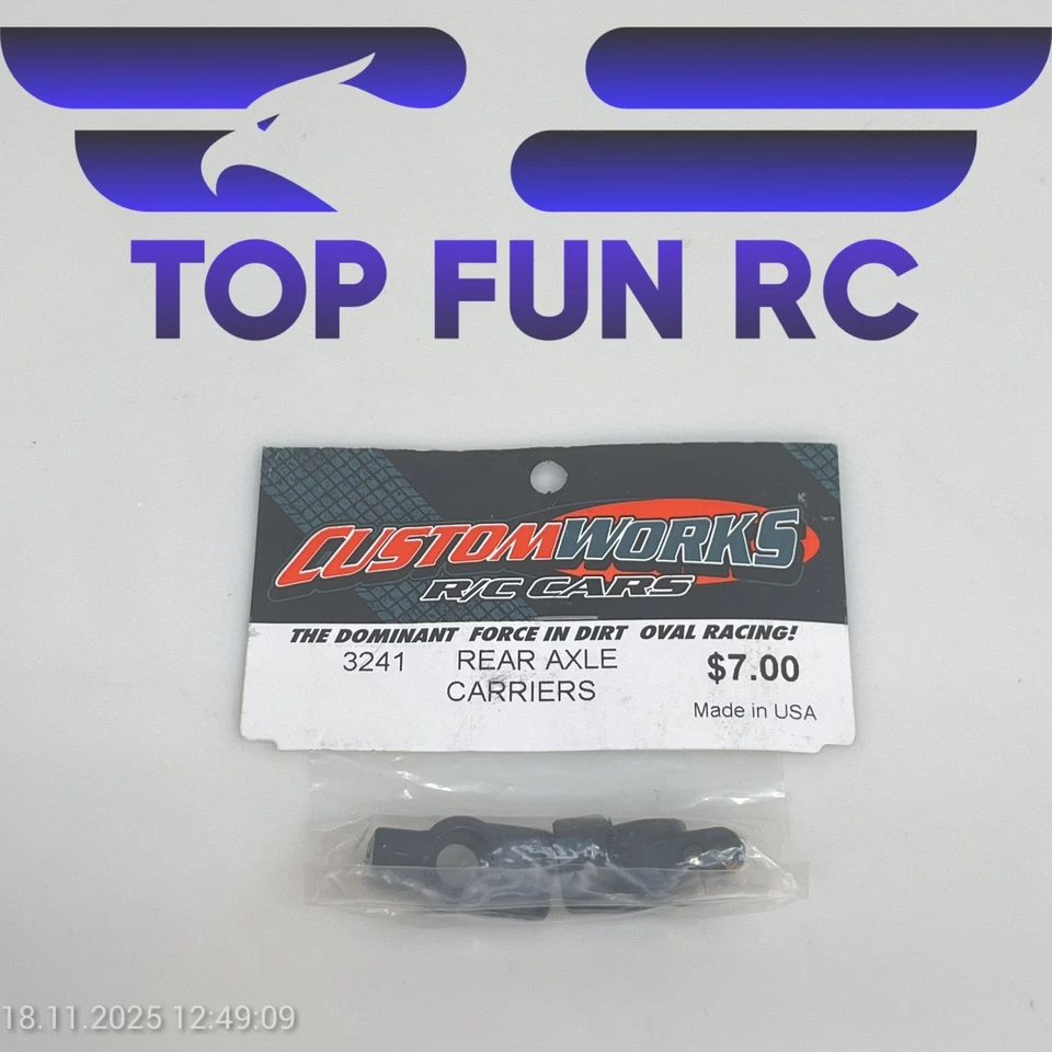 CUSTOM WORKS RC 3241 REAR AXLE CARRIERS FOR GX SERIES, ENFORCER, INTIMIDATOR CAR - Image 1 of 1