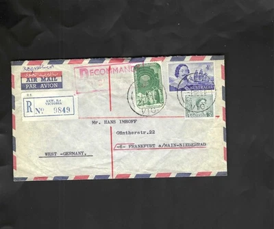 AUSTRALIA-CUBIERTA-ANTÁRTICA-REGISTRADA-1965-AIRE-ALTAS DENOMINACIONES-F-#32 Foto 1 de 2