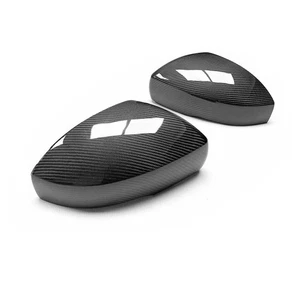 Real Carbon Fiber Replace Side Mirror Caps For Range Rover Sport Discovery 5 - Picture 1 of 7