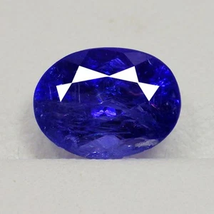 5.38 Ct Eye Popping Fire Oval (12 x 9 mm) AAA 100% Natural Tanzanite Gemstones - Picture 1 of 7