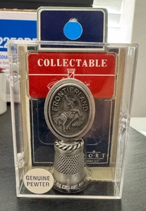 Disneyland Frontierland Pewter Thimble Collectible New in Box W/Disney Price tag - Picture 1 of 6