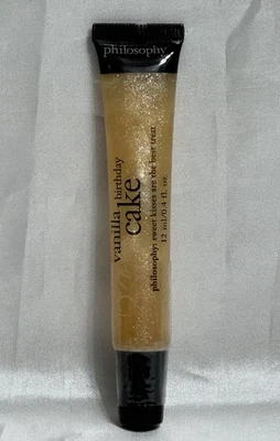 Philosophy High Gloss High Flavor Lip Shine Vanilla Birthday Cake 0.4 oz SEALED - Image 1 of 4