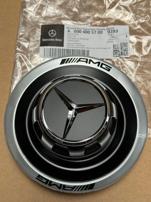 Mercedes-Benz Genuine AMG Black Wheel Center Hub Cap NEW C118 X167 W223 EQS EQE - Image 1 of 4