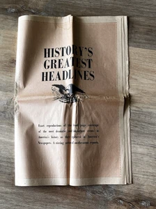 History's Greatest Headlined Reproductions From 1865-1925 Collectible Newspaper - Picture 1 of 24