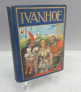 Antique 1928 Ivanhoe book Walter Scott Windermere Rand McNally - Picture 1 of 8